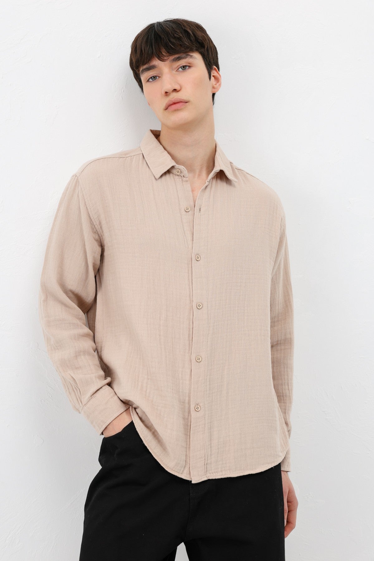 Oversized Muslin Shirt