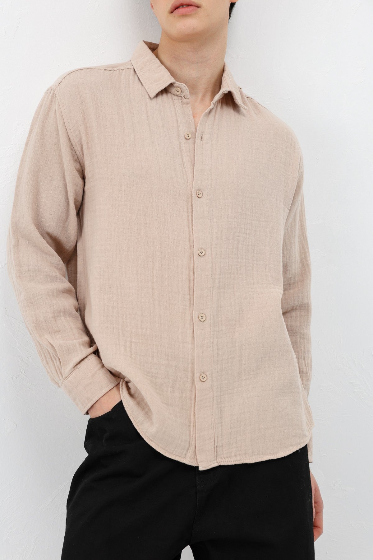 Oversized Muslin Shirt