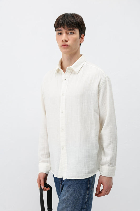 Oversized Muslin Shirt
