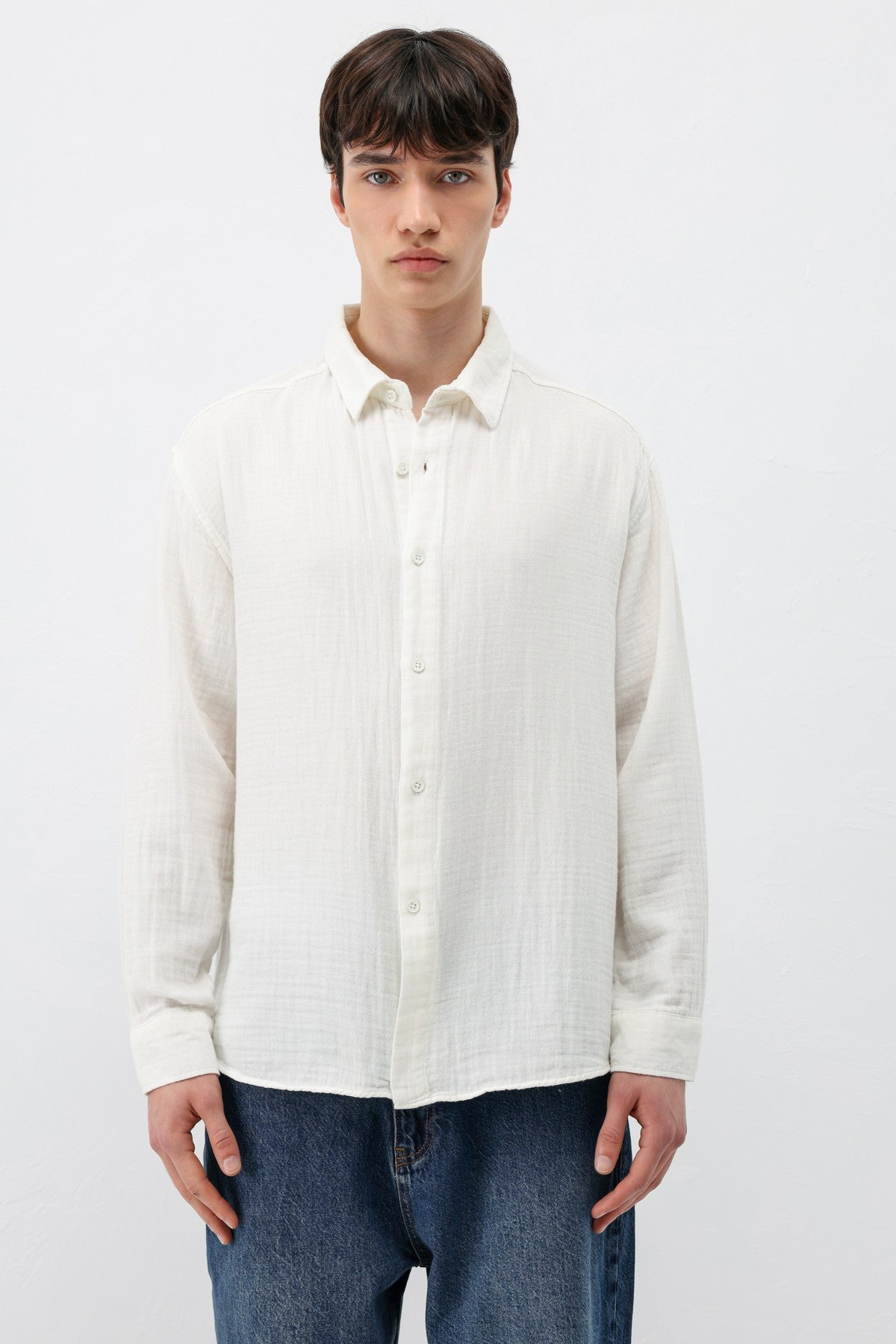 Oversized Muslin Shirt