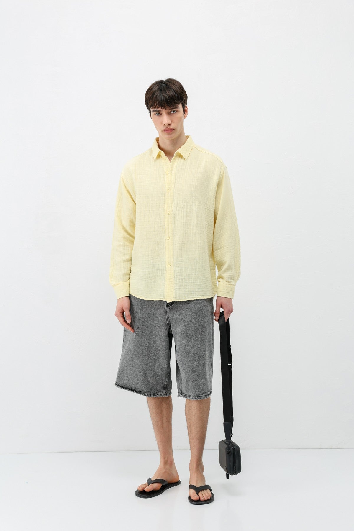 Oversized Muslin Shirt