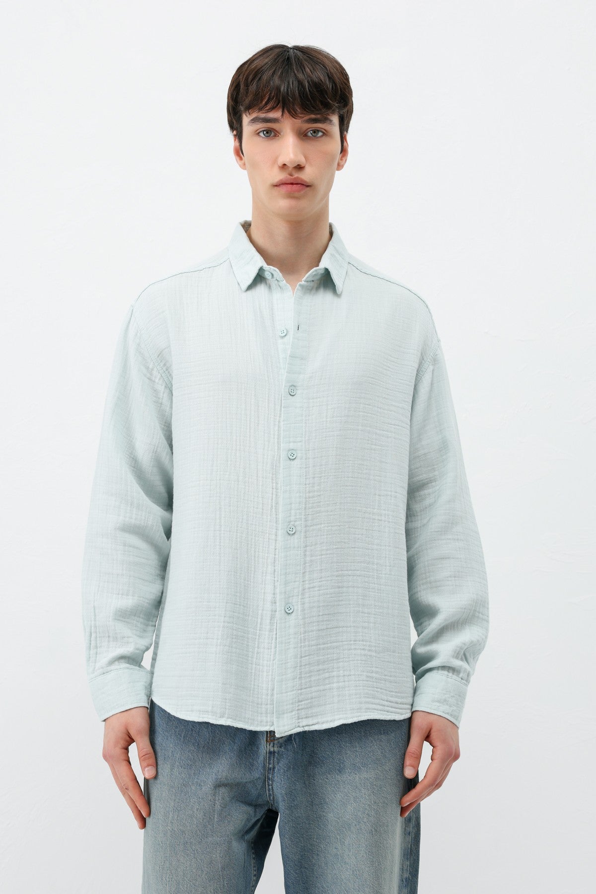 Oversized Muslin Shirt
