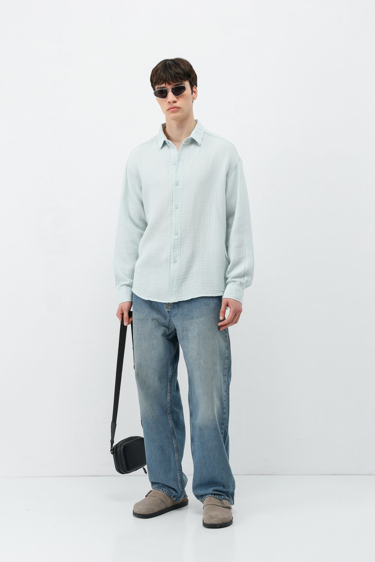Oversized Muslin Shirt