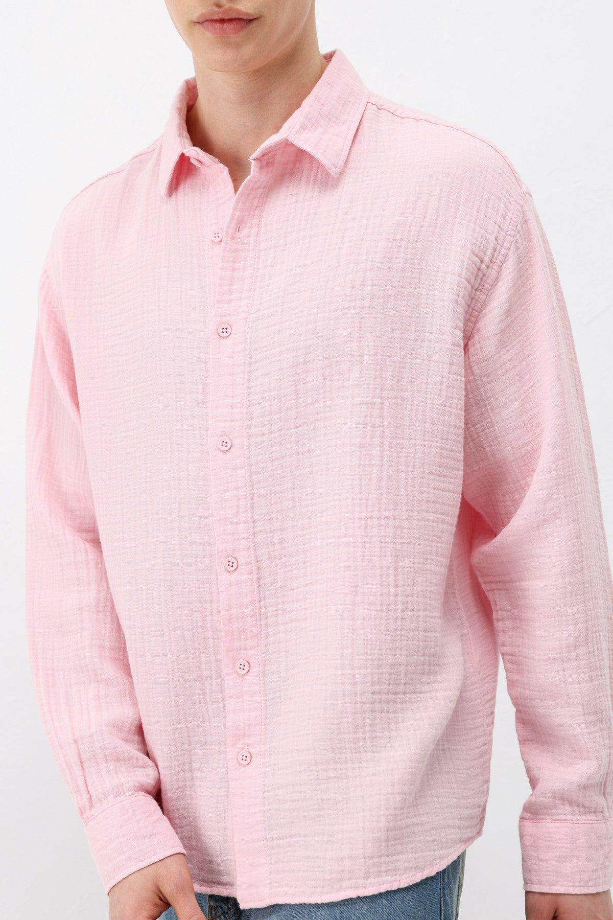 Oversized Muslin Shirt