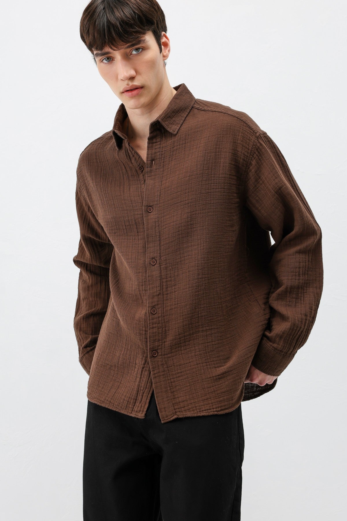 Oversized Muslin Shirt