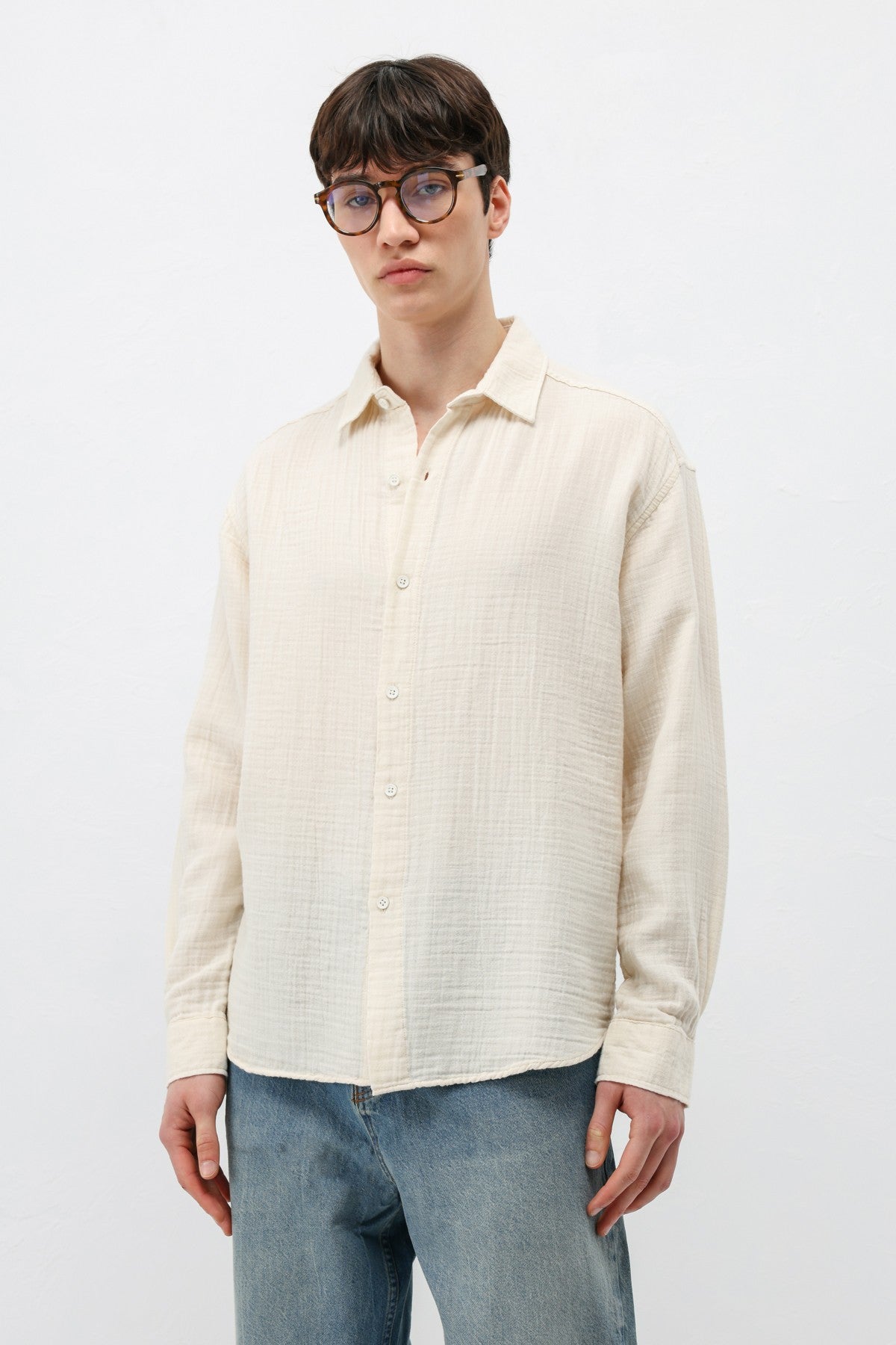 Oversized Muslin Shirt