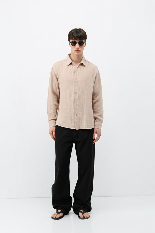 Oversized Muslin Shirt