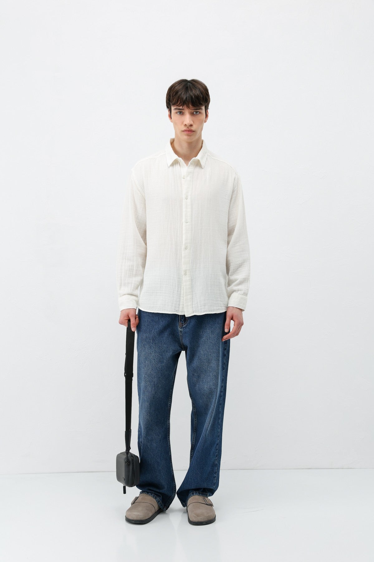 Oversized Muslin Shirt