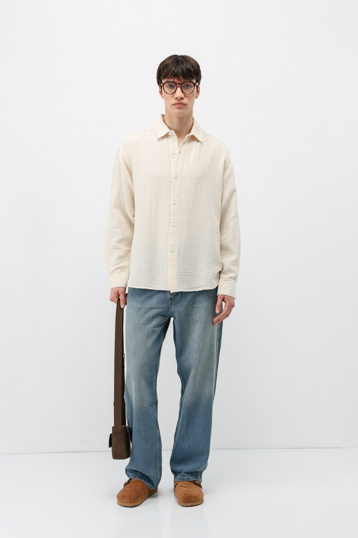 Oversized Muslin Shirt