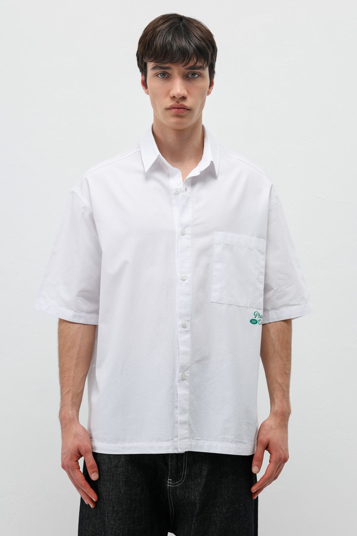 Printed Oversized Linen Shirt