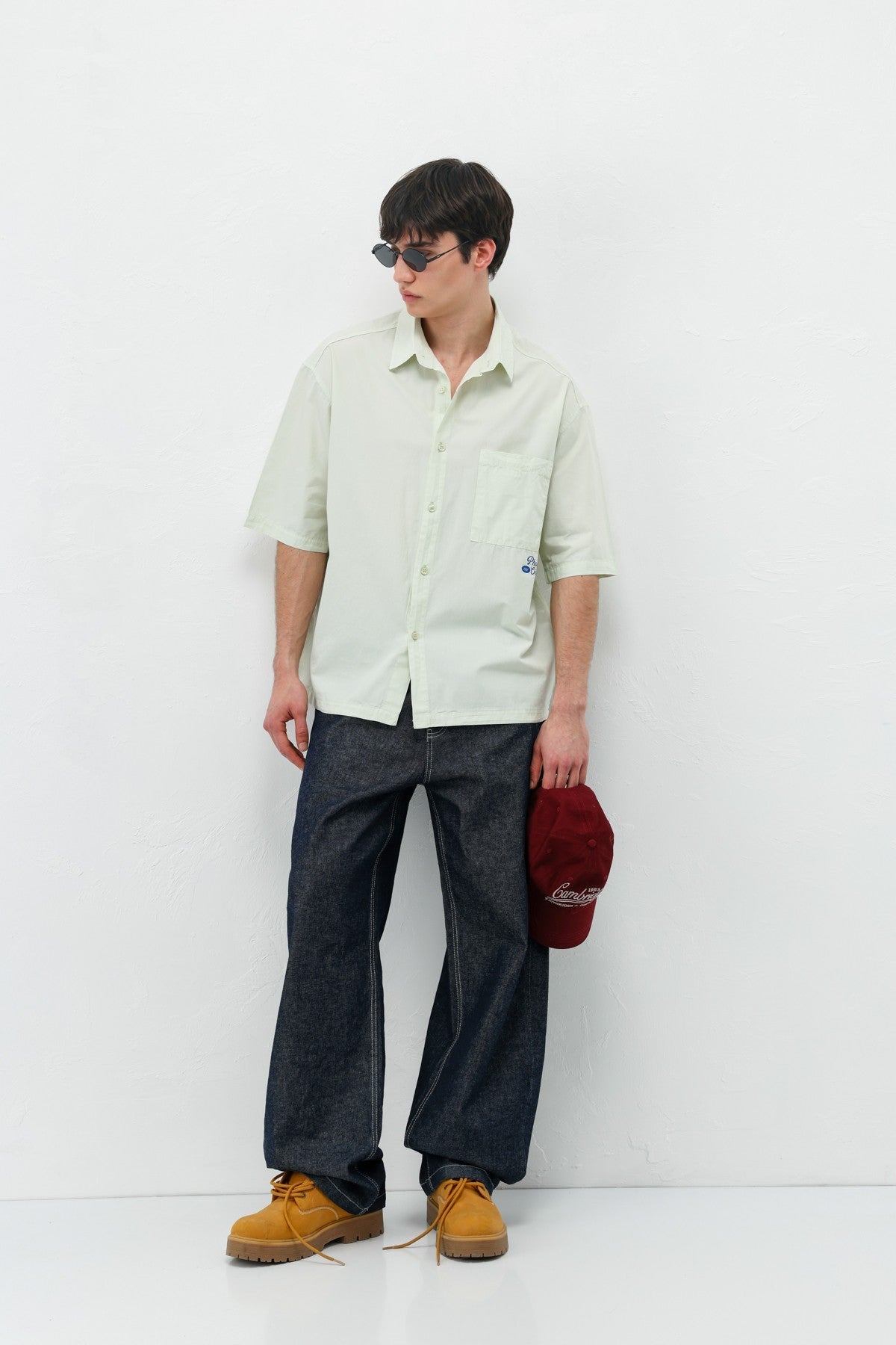 Printed Oversized Linen Shirt