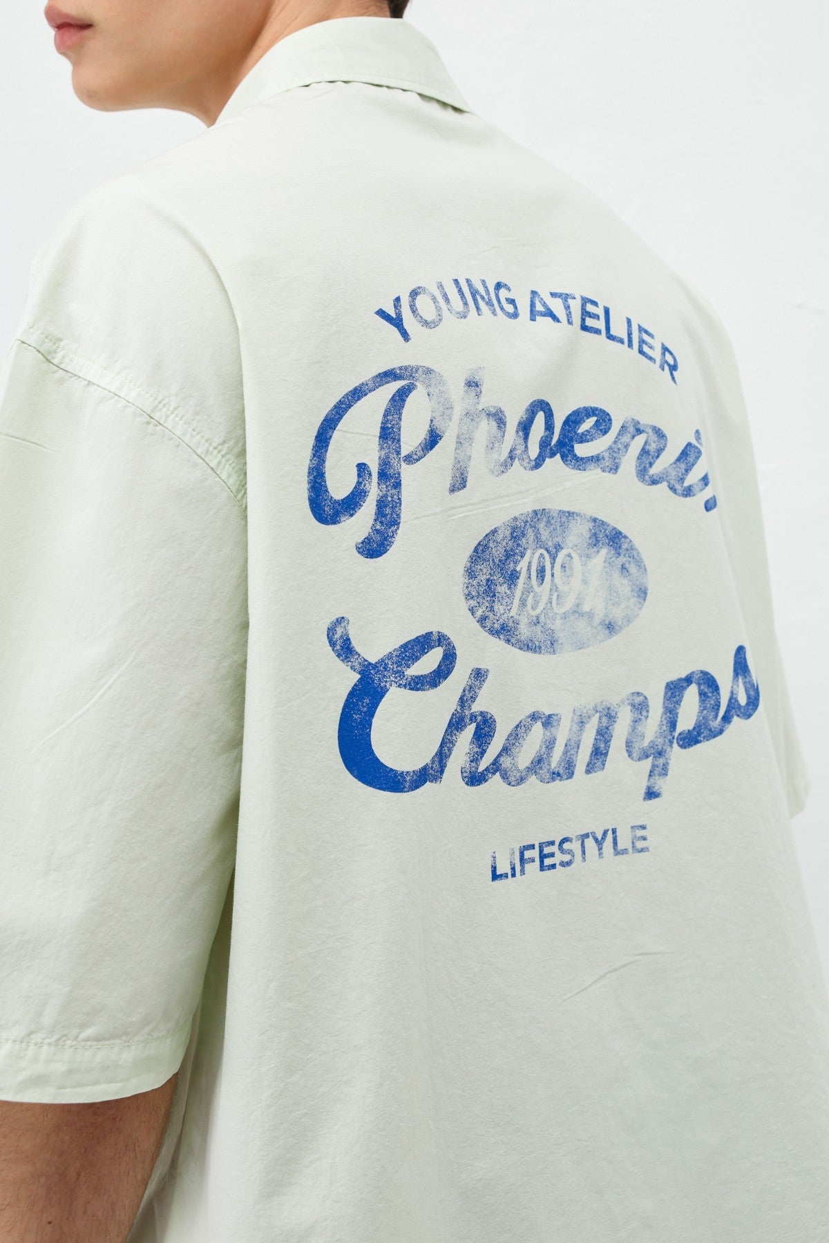Printed Oversized Linen Shirt