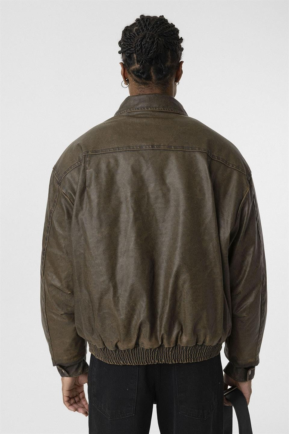 Oversized Leather Jacket (Machine Washable)