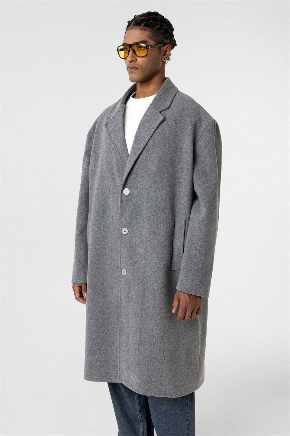 Oversized Long Cashmere Coat
