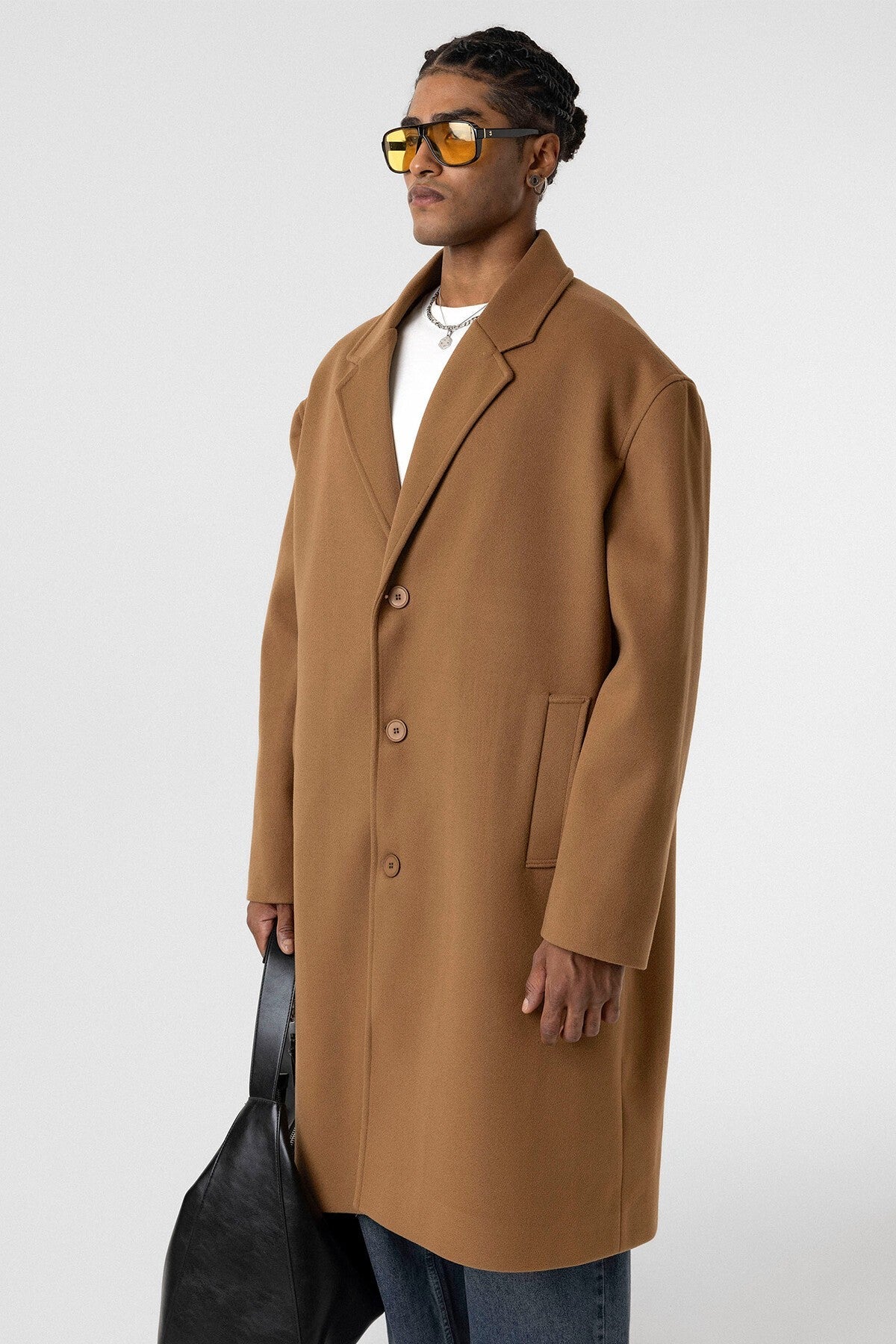 Oversized Long Cashmere Coat