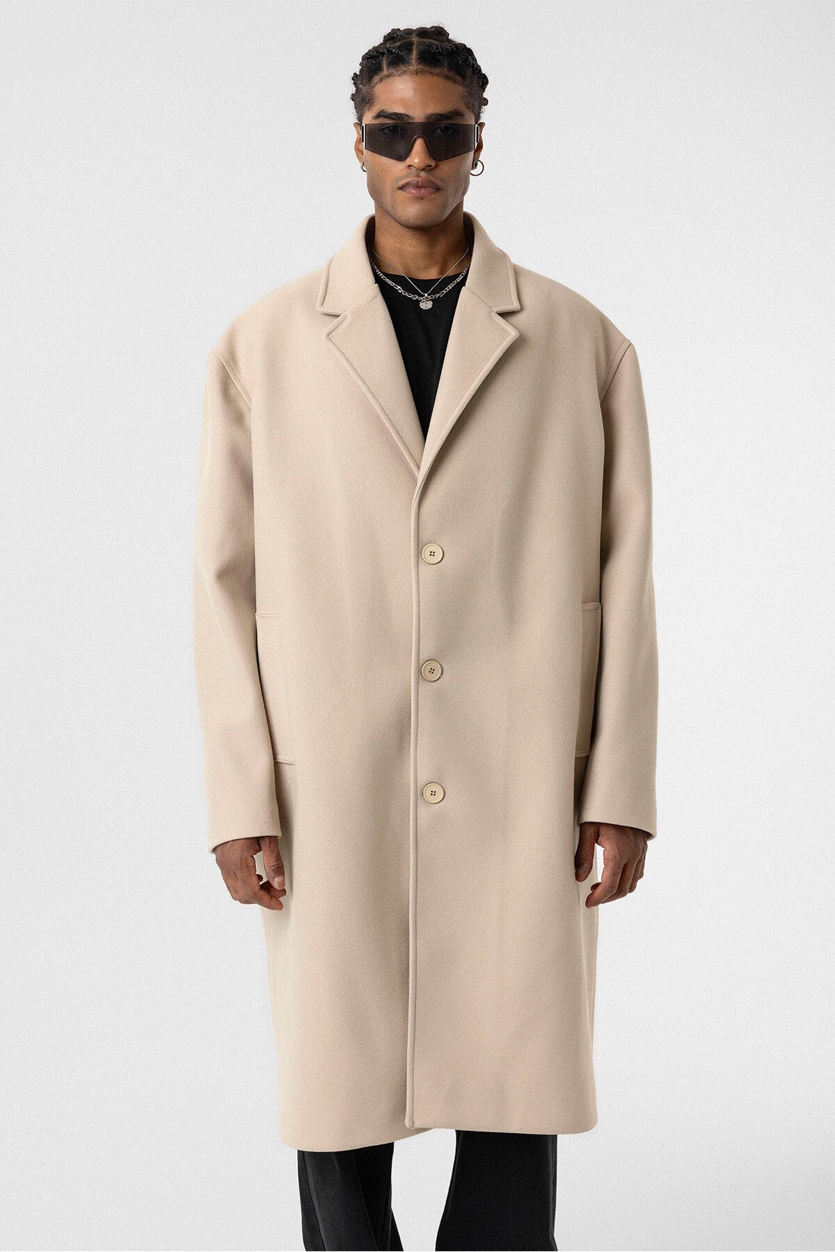 Oversized Long Cashmere Coat