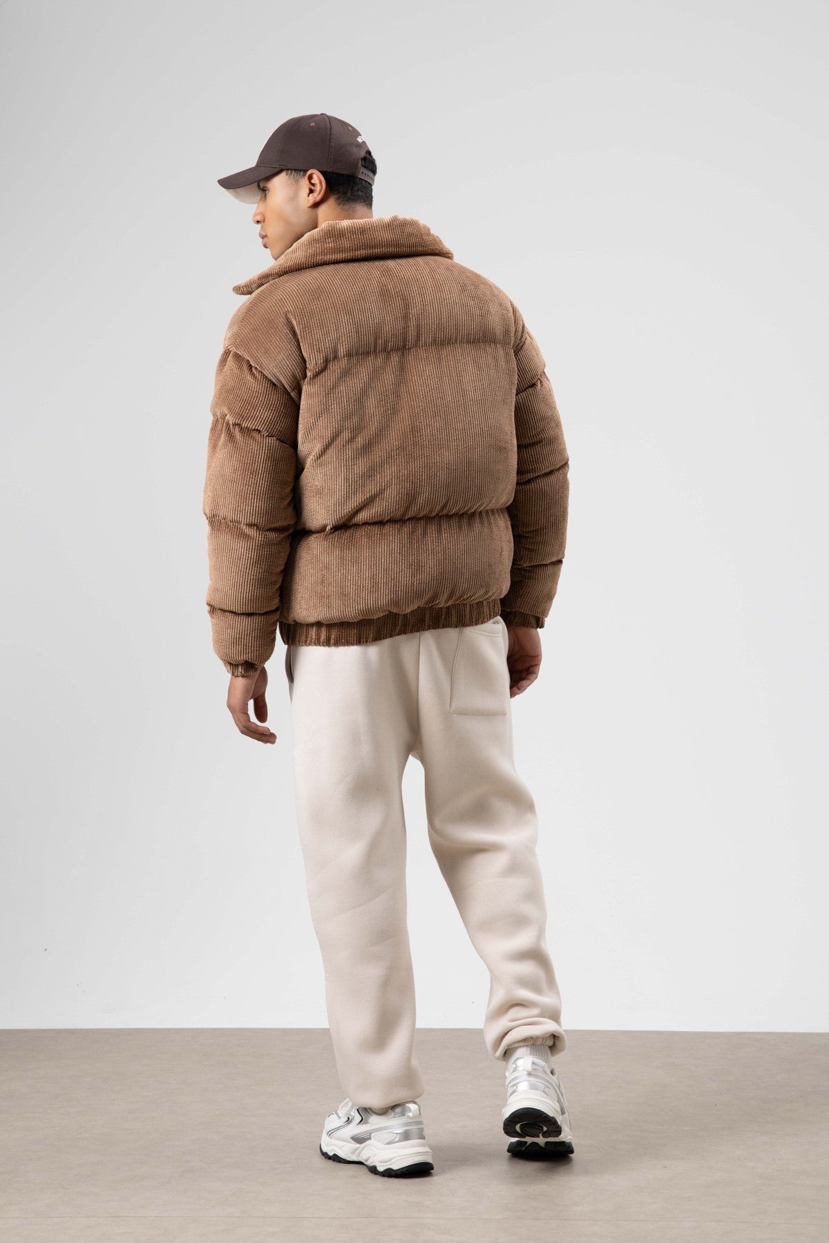 Oversized Velvet Puffer Jacket