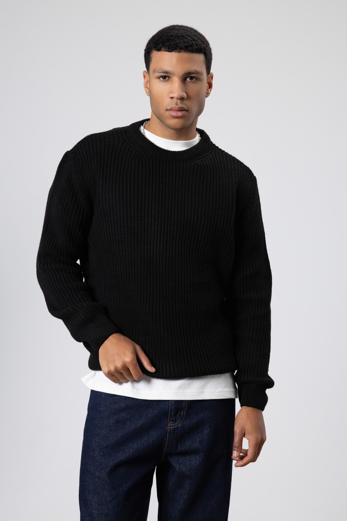 Oversized Crew-Neck Sweater V60-10
