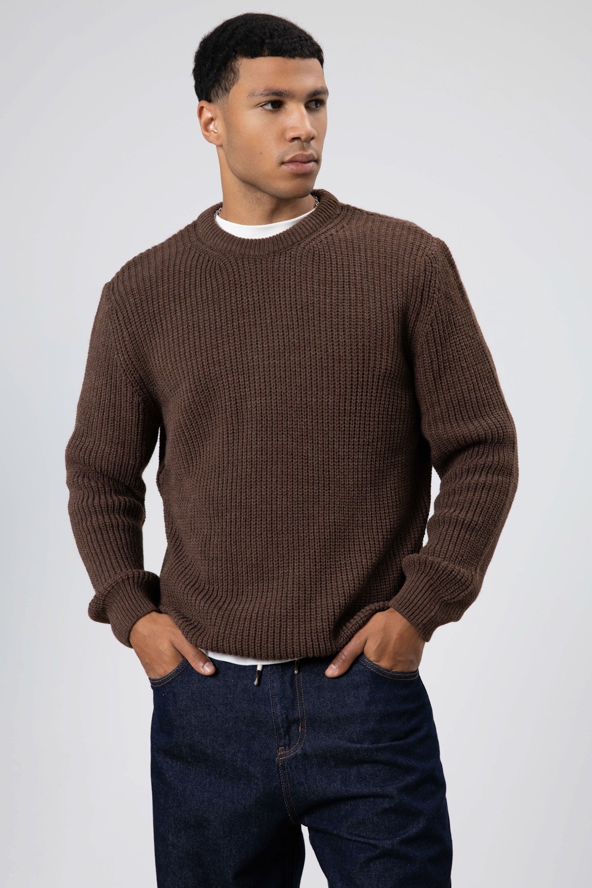 Oversized Crew-Neck Sweater V60-10