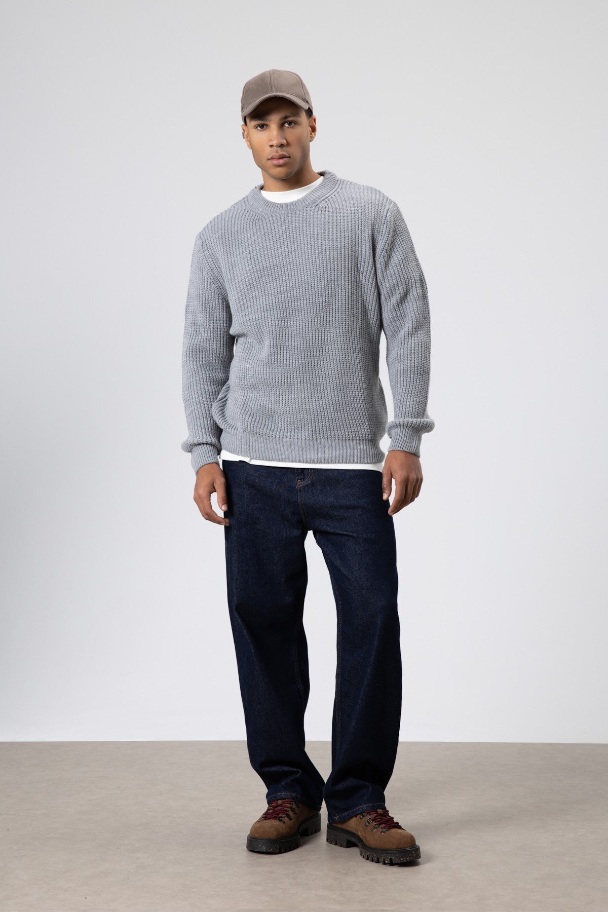 Oversized Crew-Neck Sweater