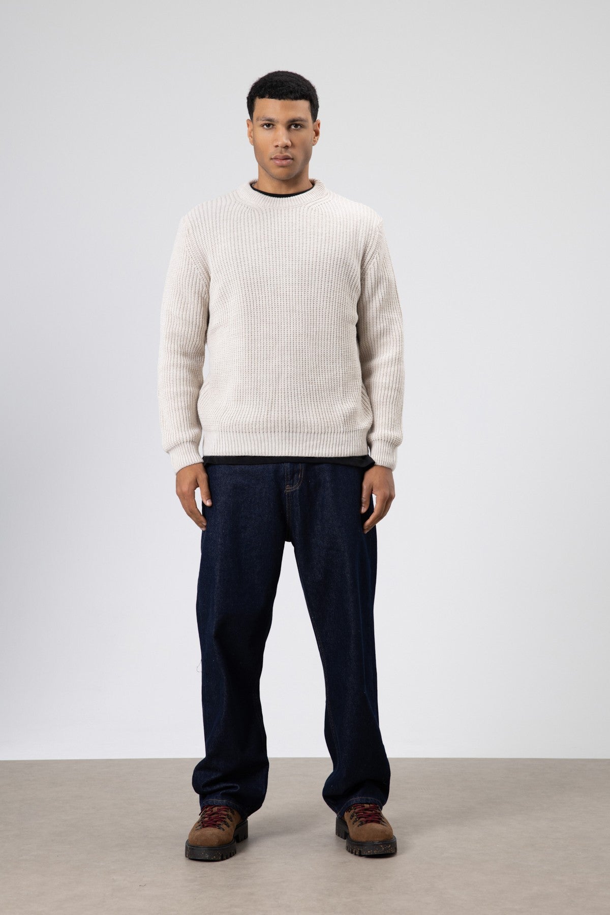 Oversized Crew-Neck Sweater