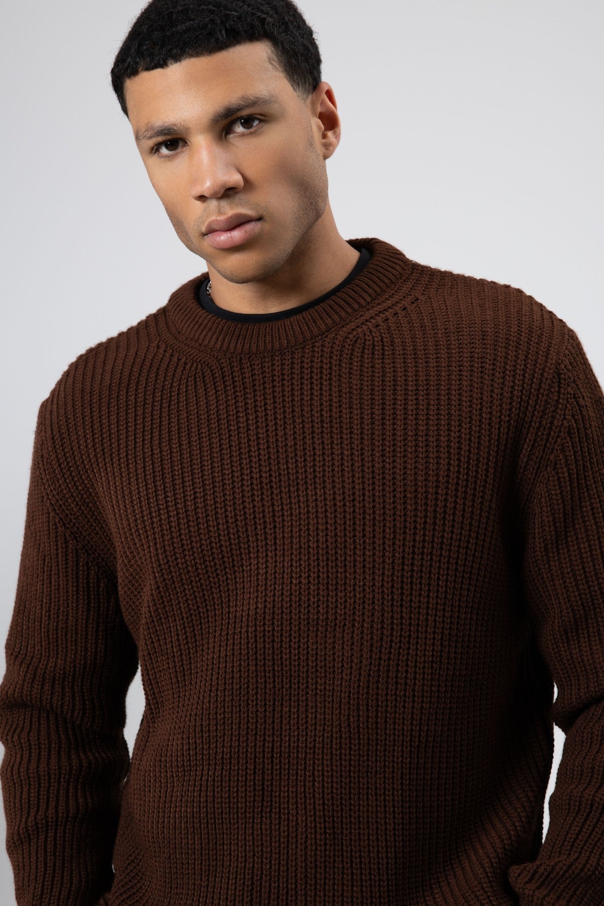 Oversized Crew-Neck Sweater V60-10