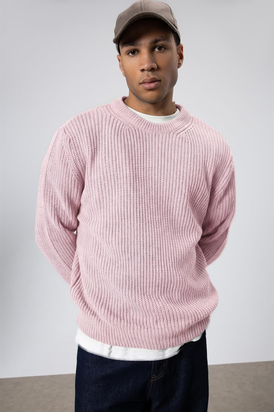 Oversized Crew-Neck Sweater