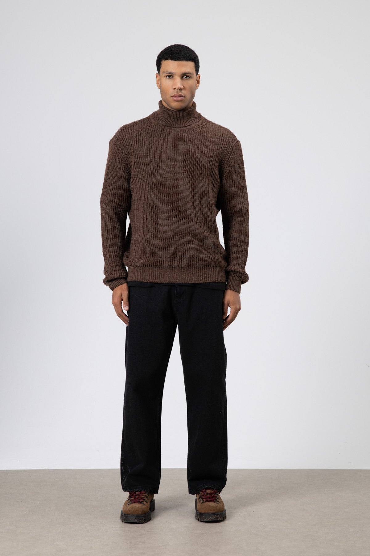 Oversized Knit Turtleneck Sweater