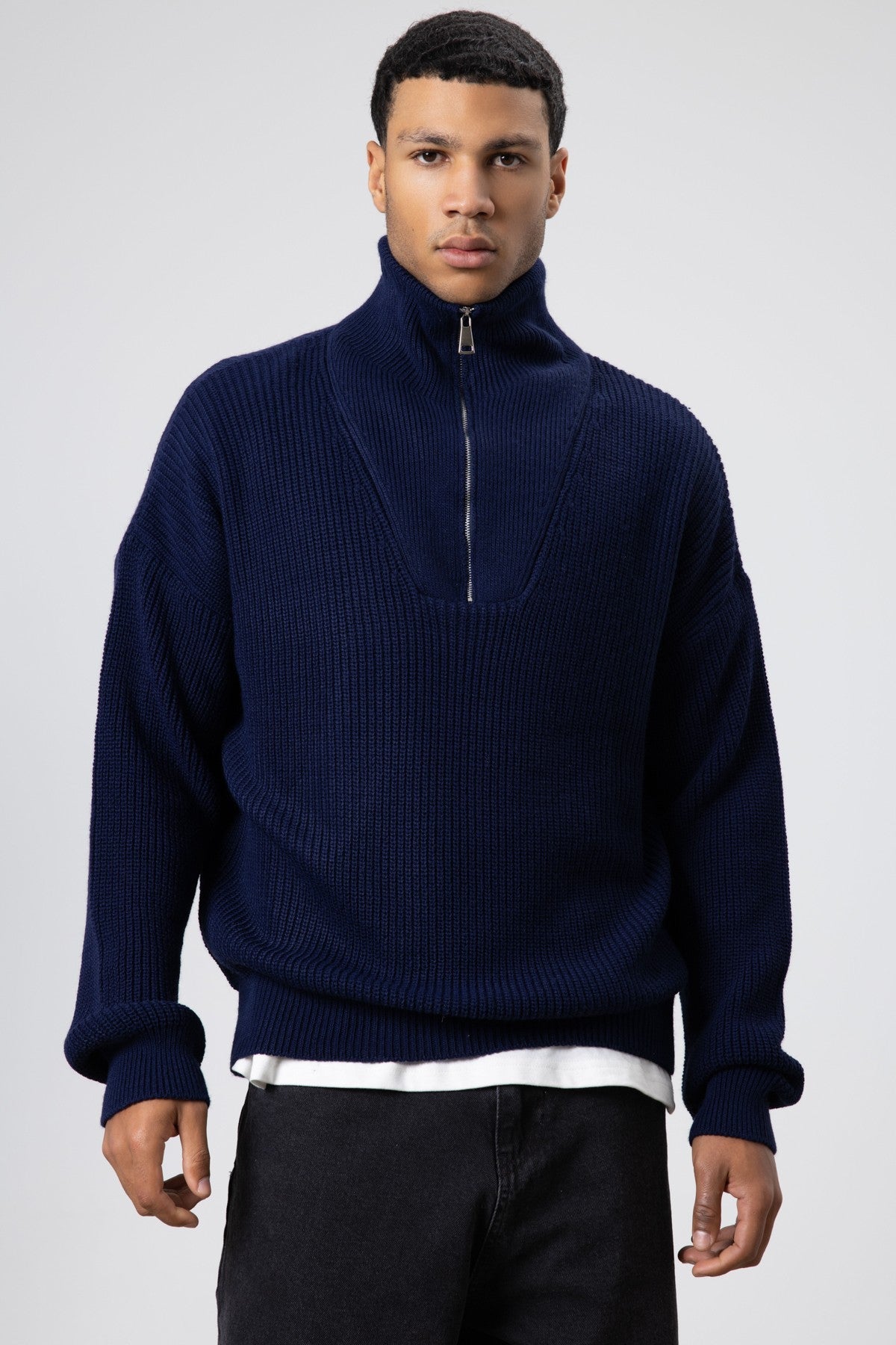 Half-Zip Knit Sweater