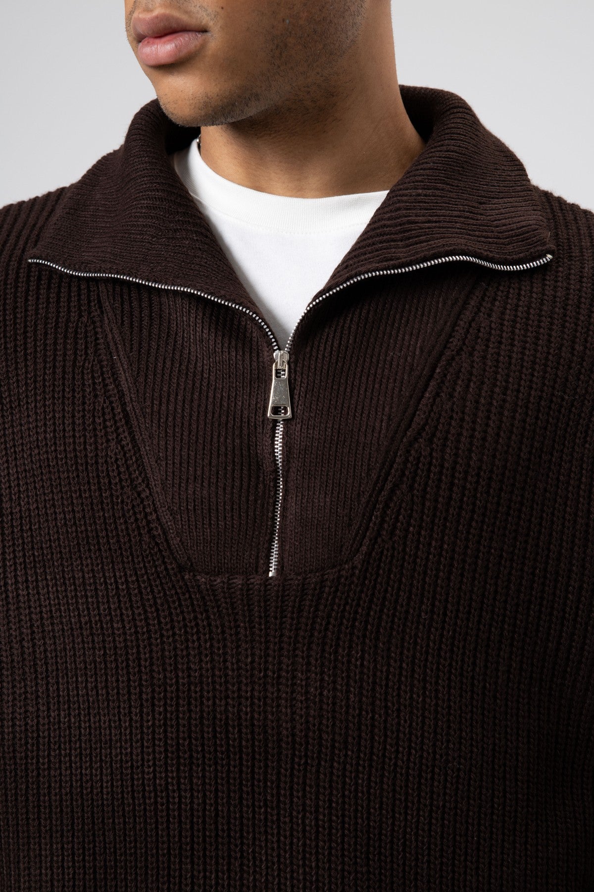 Half-Zip Knit Sweater