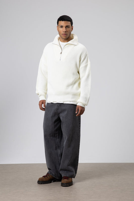 Half-Zip Knit Sweater