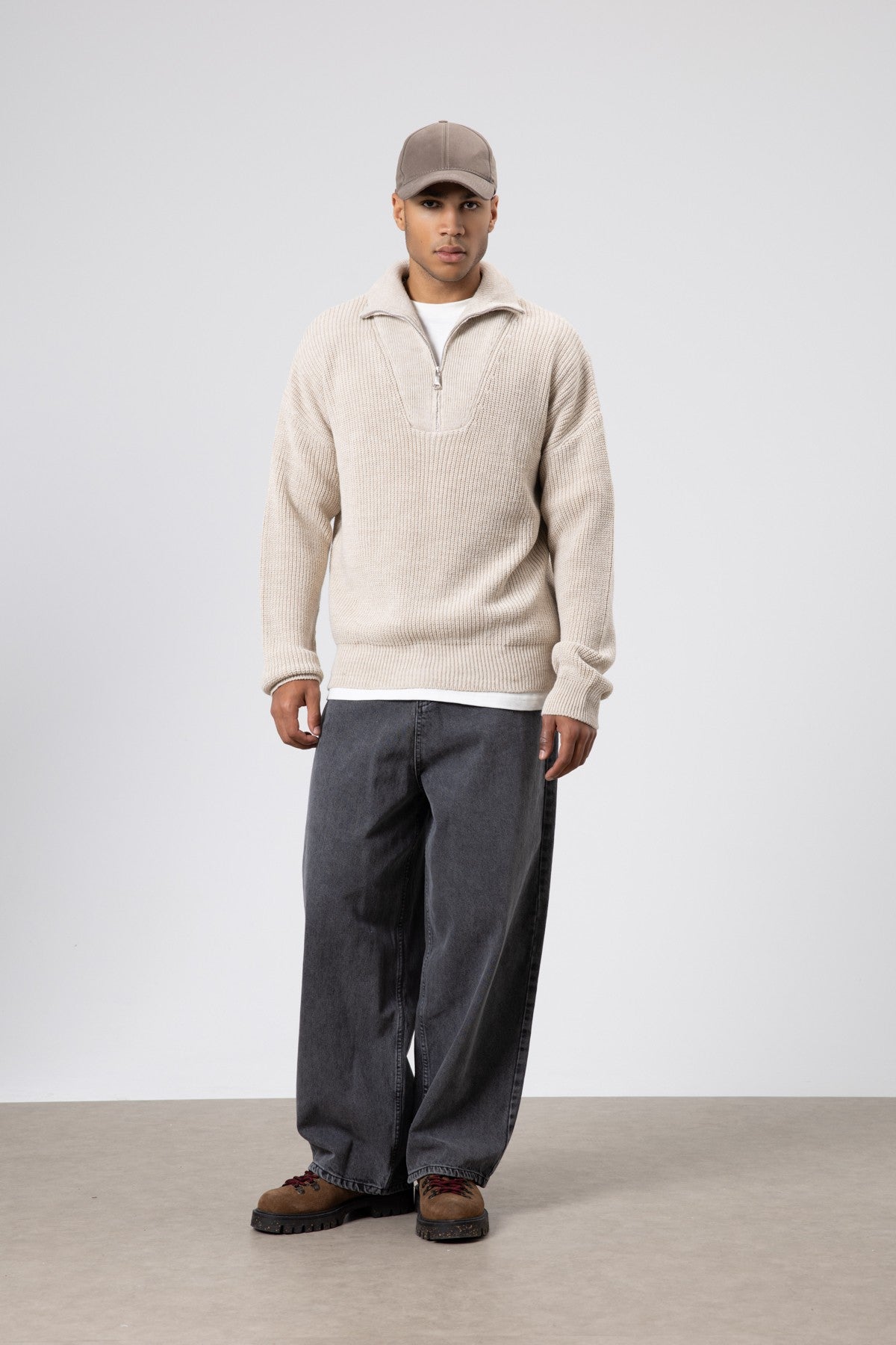 Half-Zip Knit Sweater