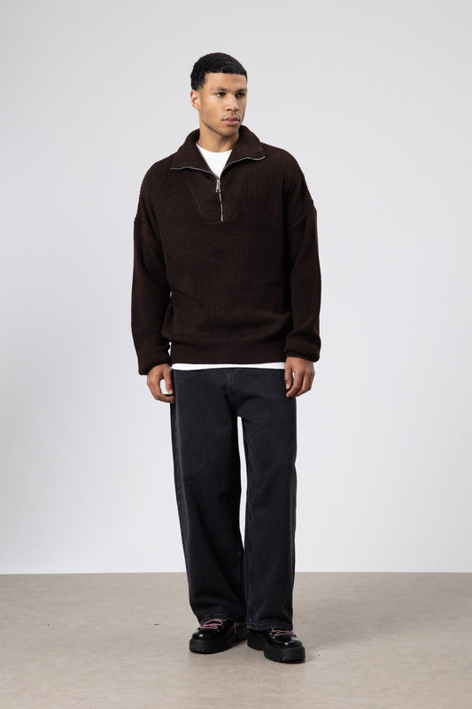 Half-Zip Knit Sweater