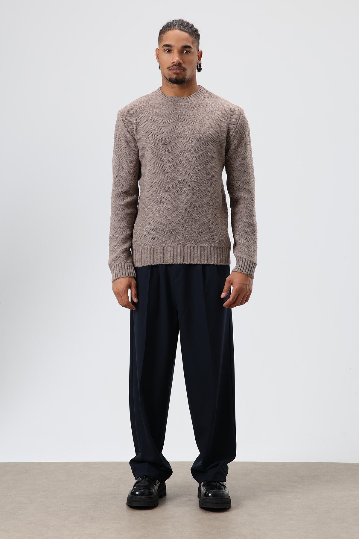 Oversized Crew-Neck Sweater