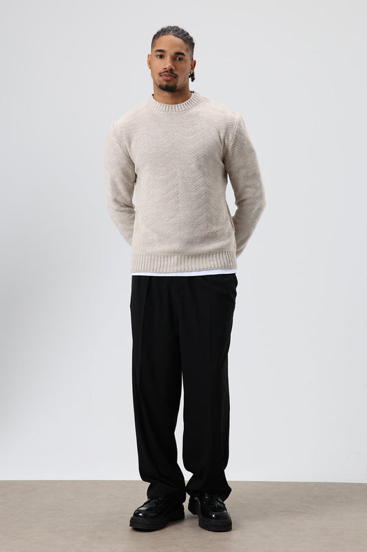 Oversized Crew-Neck Sweater