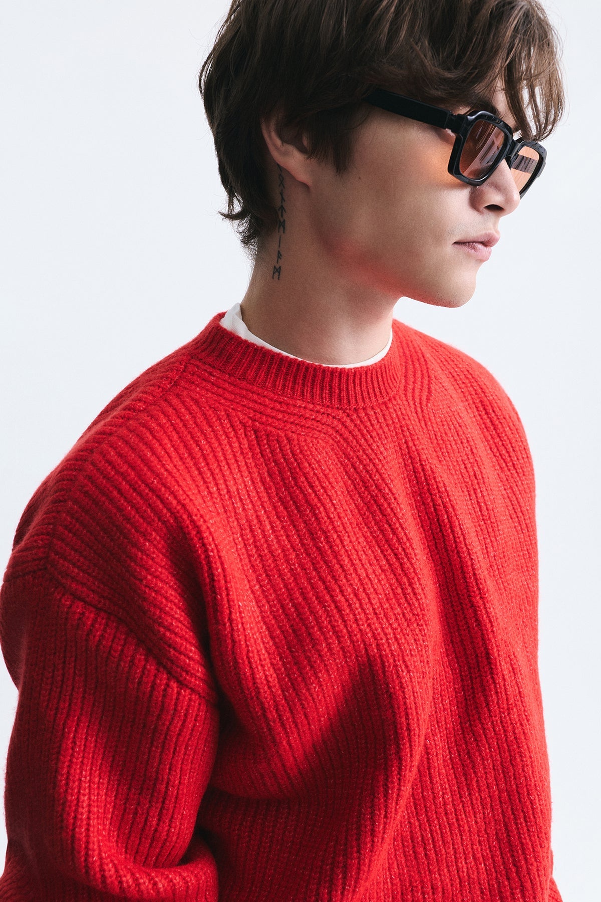 Oversized Ribbed Knit Sweater