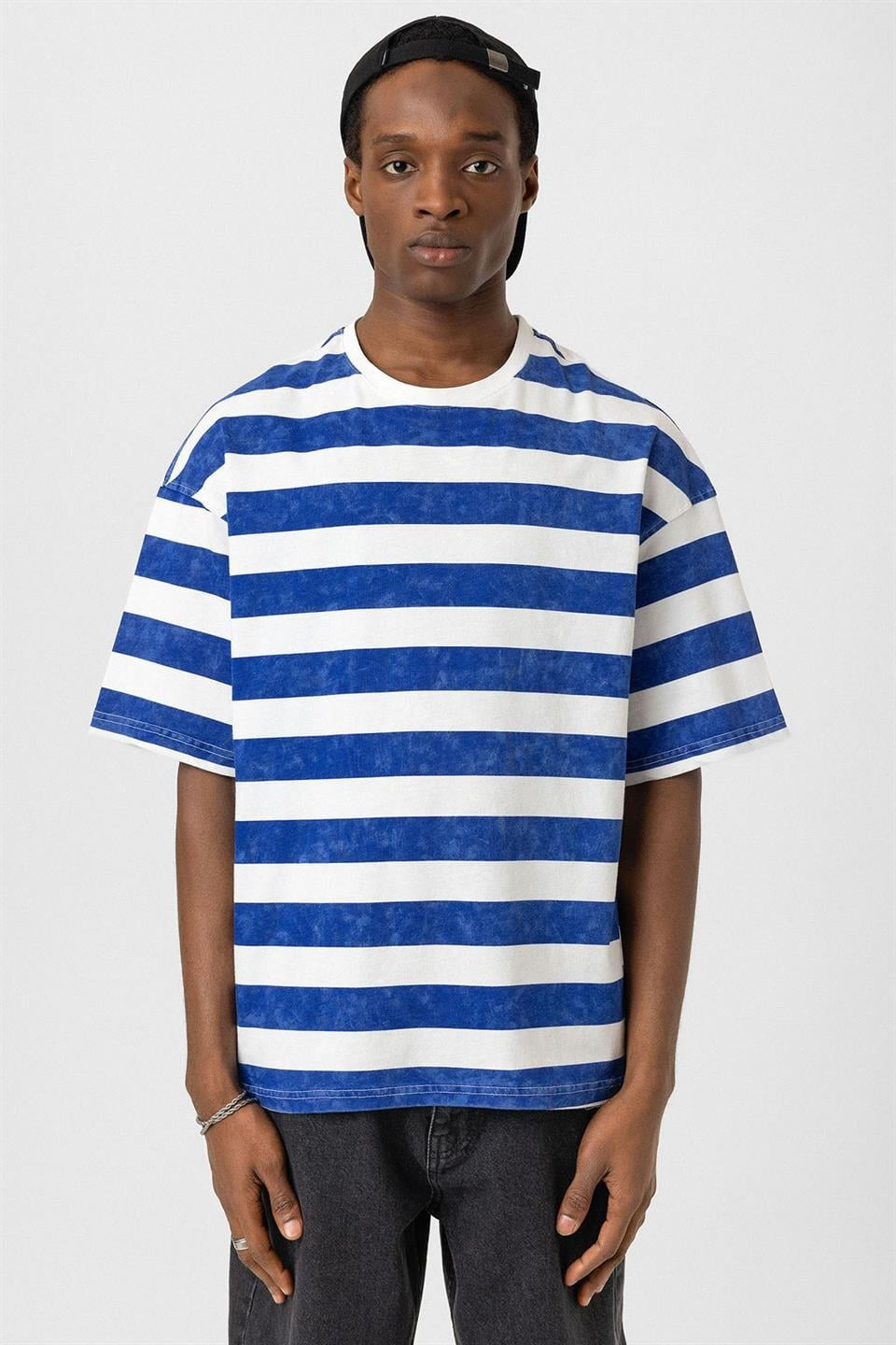 Oversized Striped T-Shirt (Pre-Washed)