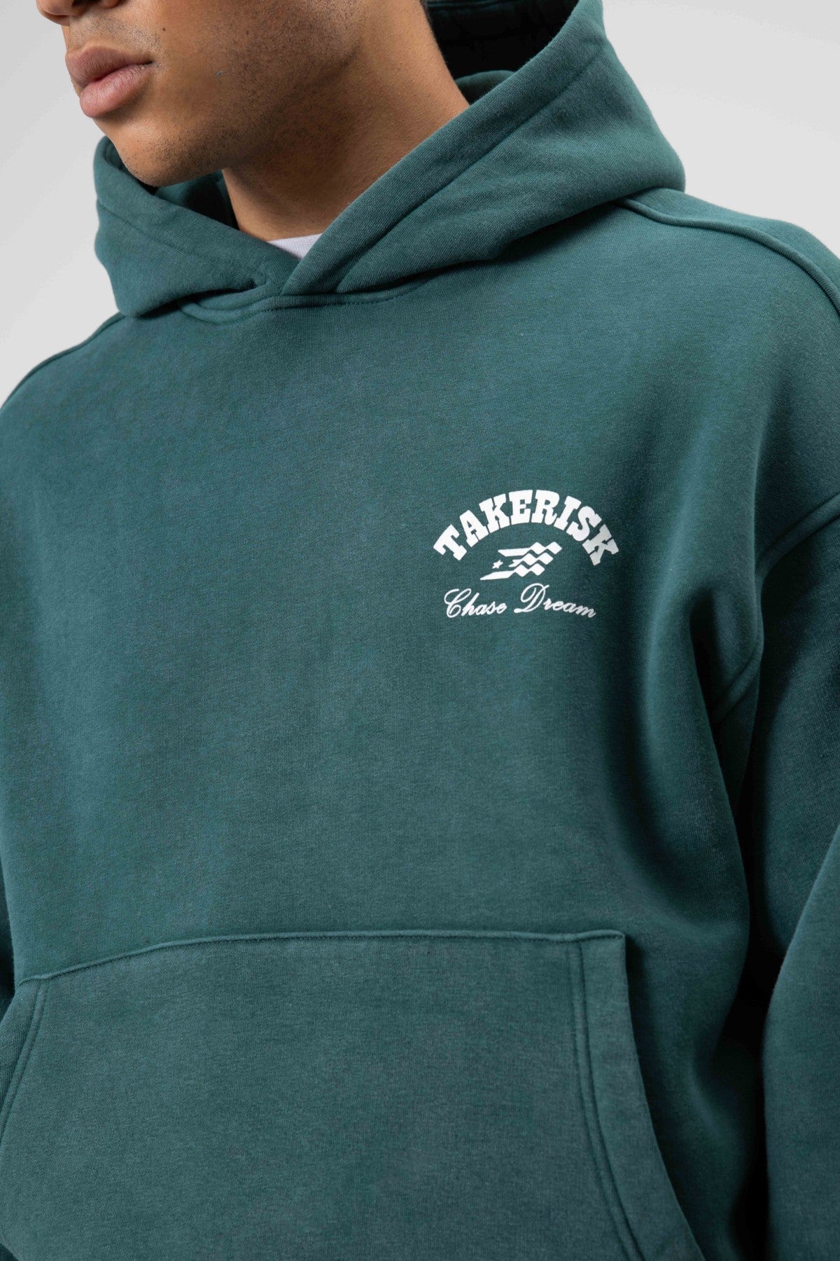 Oversized, Pre-Washed, Boxy-Fit Hooded Sweatshirt