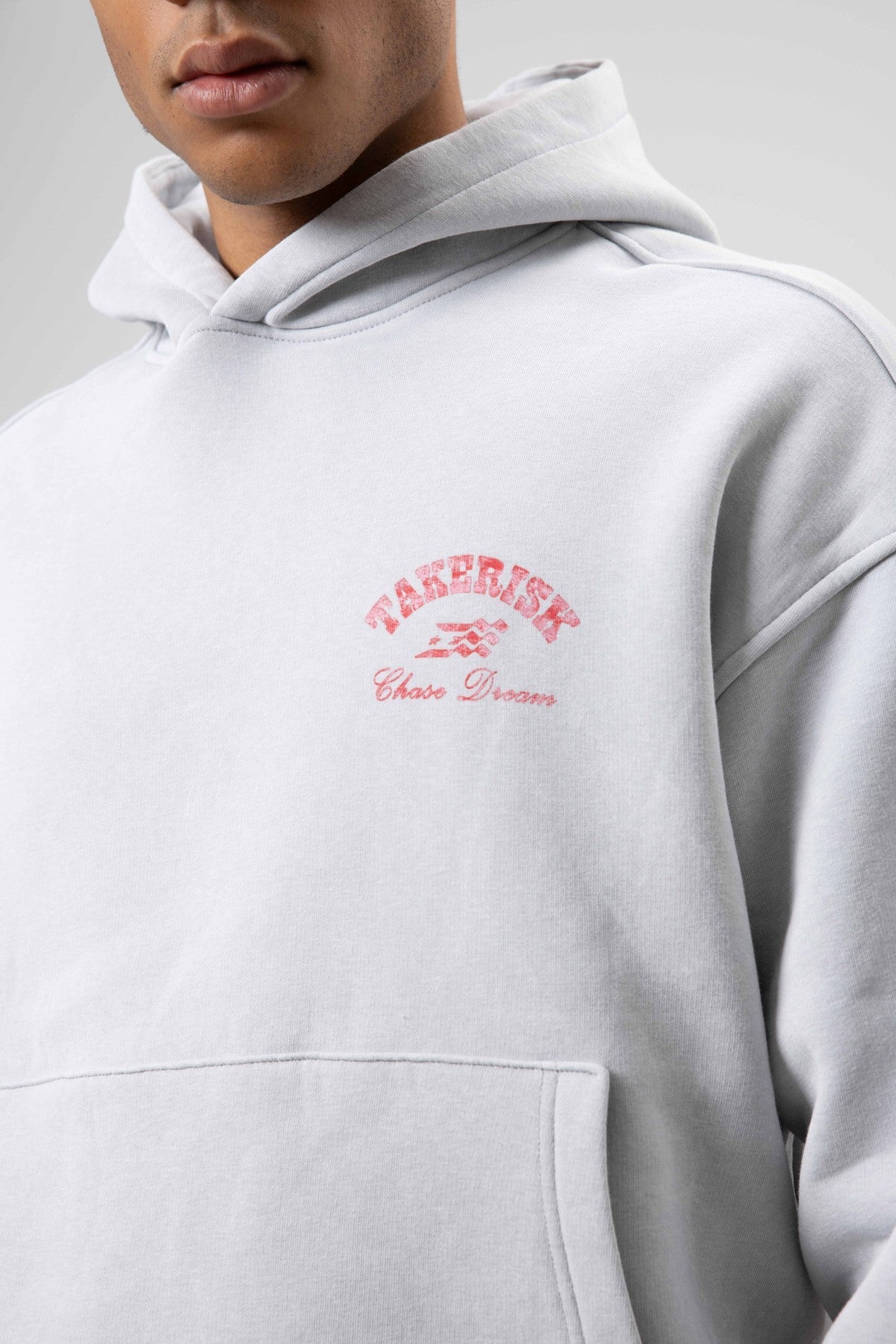Oversized, Pre-Washed, Boxy-Fit Hooded Sweatshirt