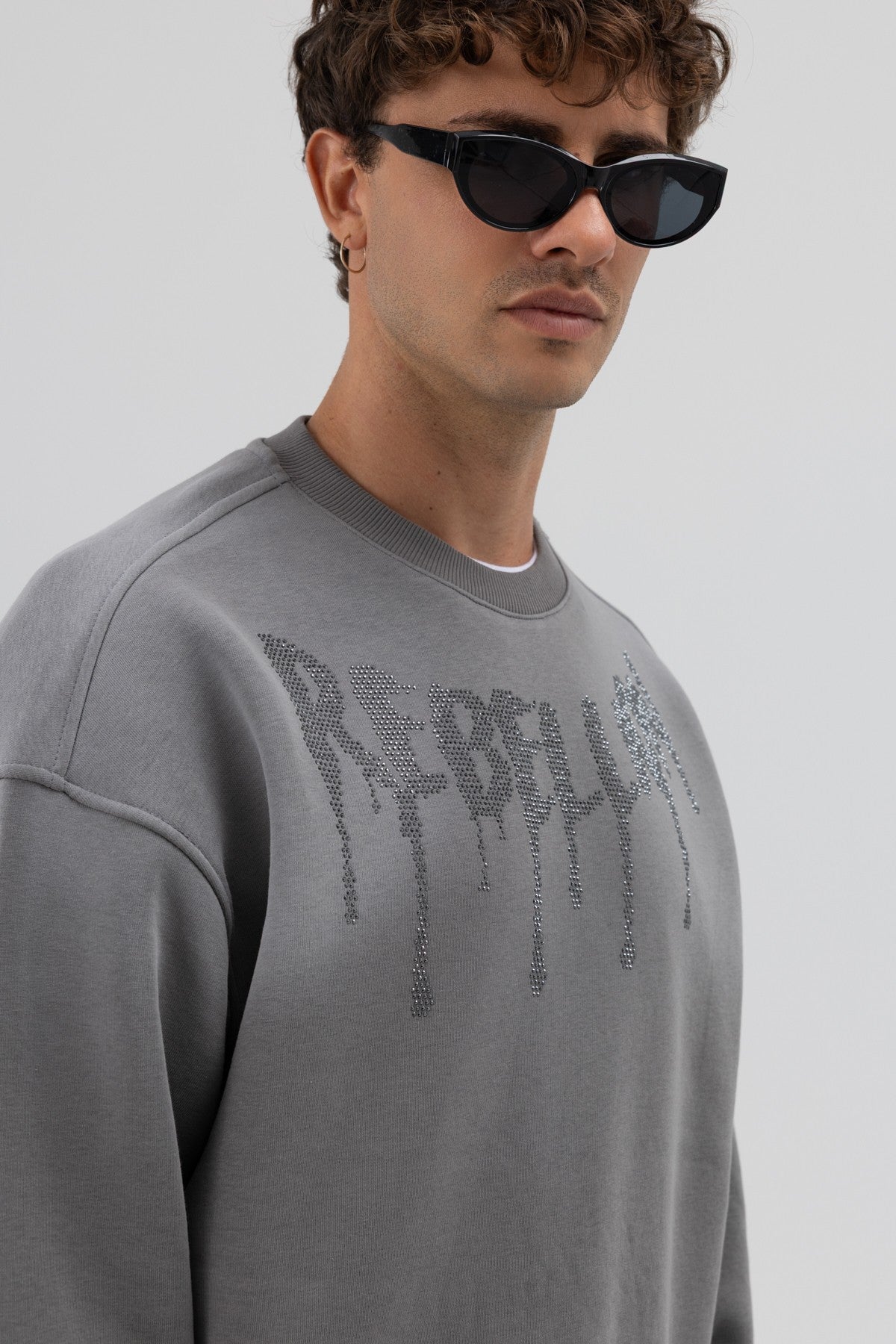 Oversized Printed Sweatshirt (Machine Washable) V70-101