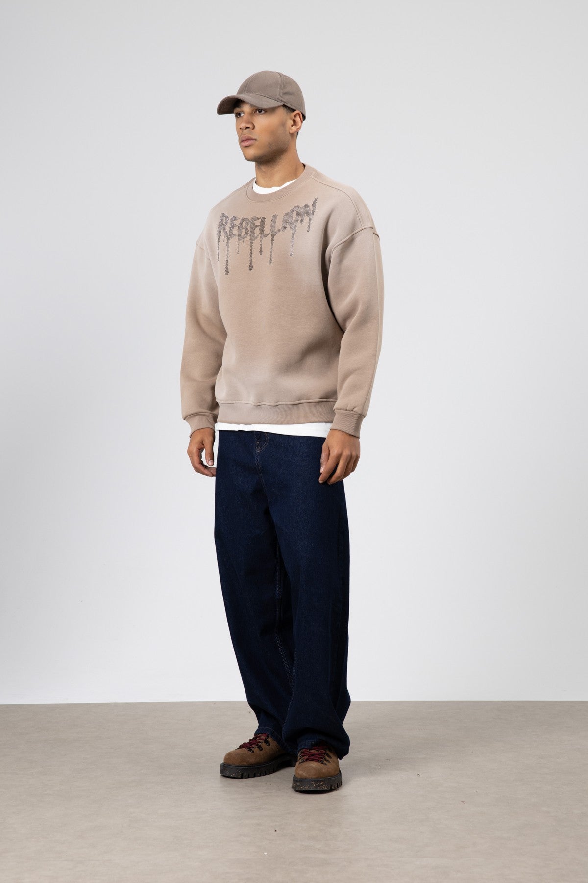 Oversized Printed Sweatshirt (Machine Washable)