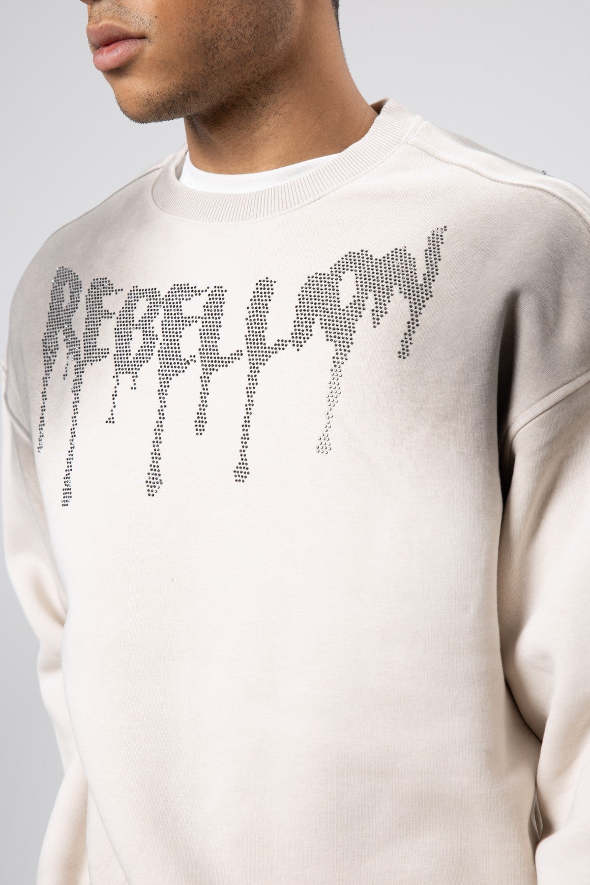 Oversized Printed Sweatshirt (Machine Washable)