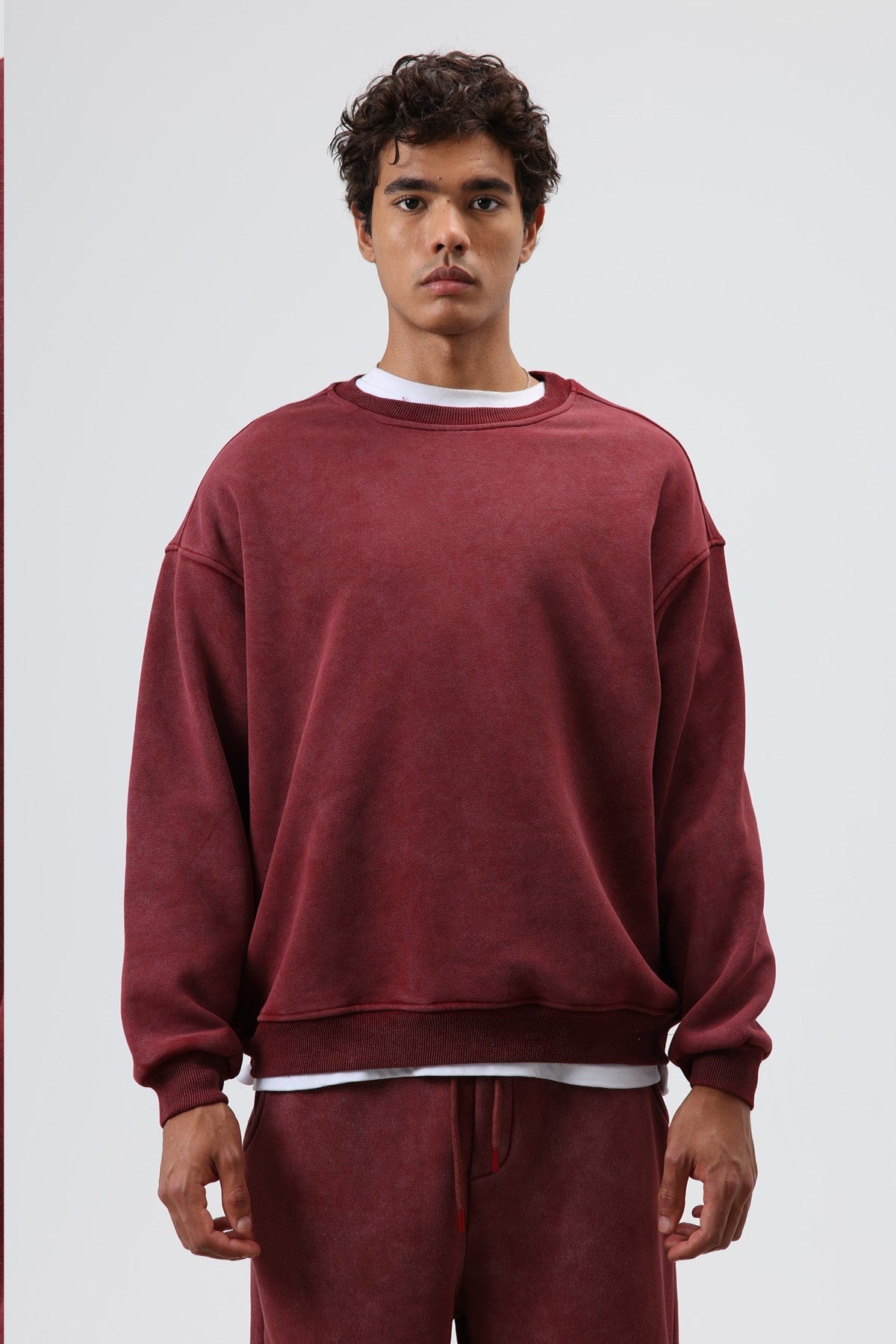 Basic Oversized Washed Sweatshirt