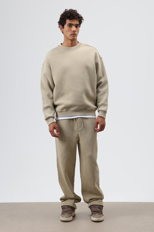 Basic Oversized Washed Sweatshirt