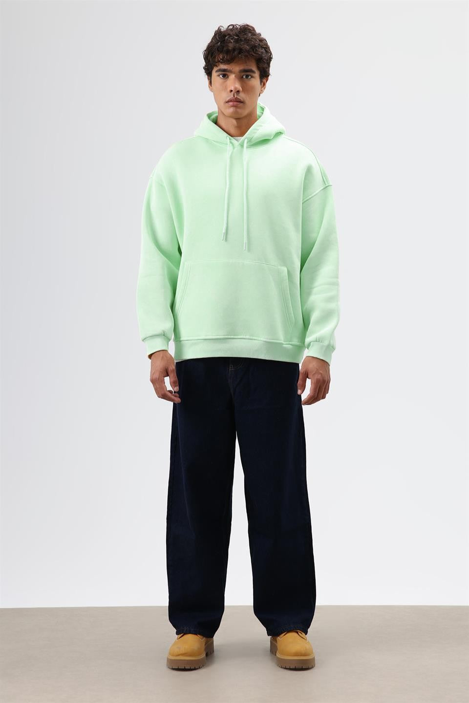 Basic Oversized Washed Hoodie