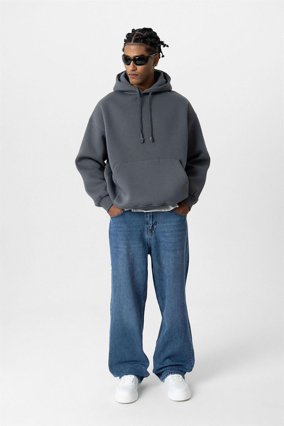 Basic Oversized Washed Hoodie V70-108