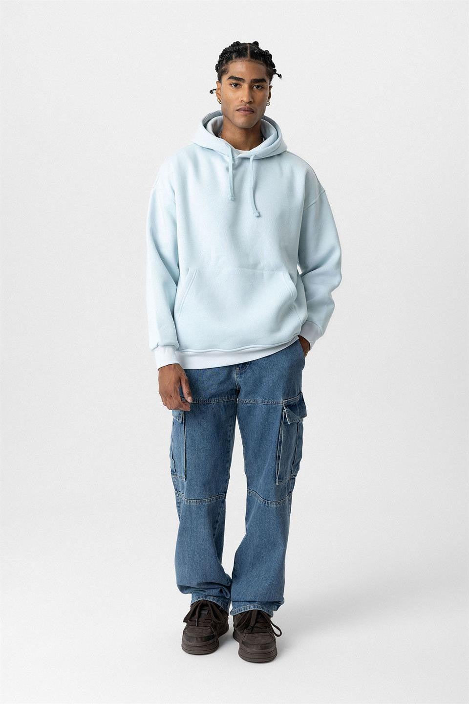 Basic Oversized Washed Hoodie