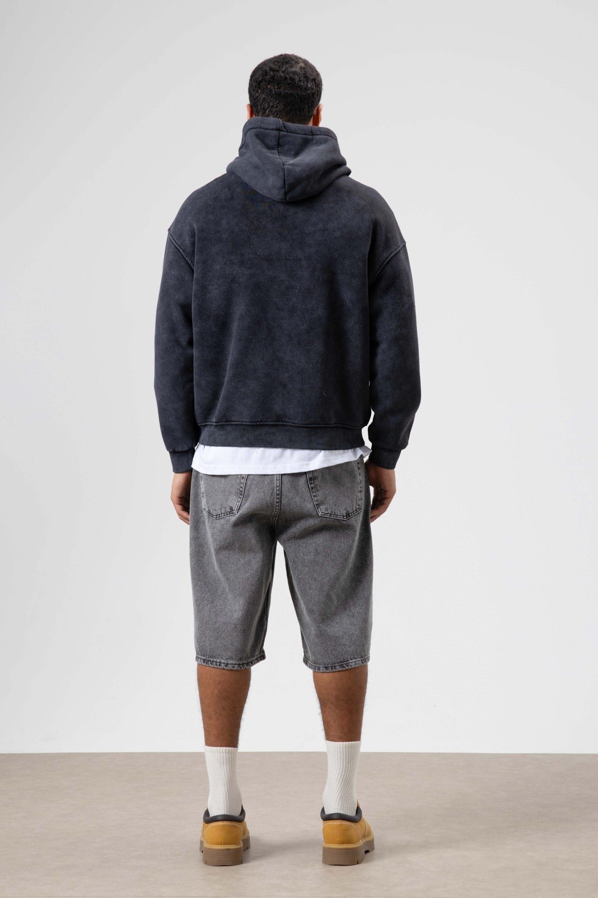 Oversized Embroidered Hooded Sweatshirt