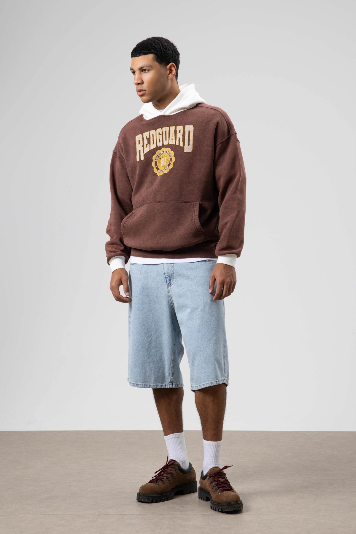 Oversized Printed Hooded Sweatshirt