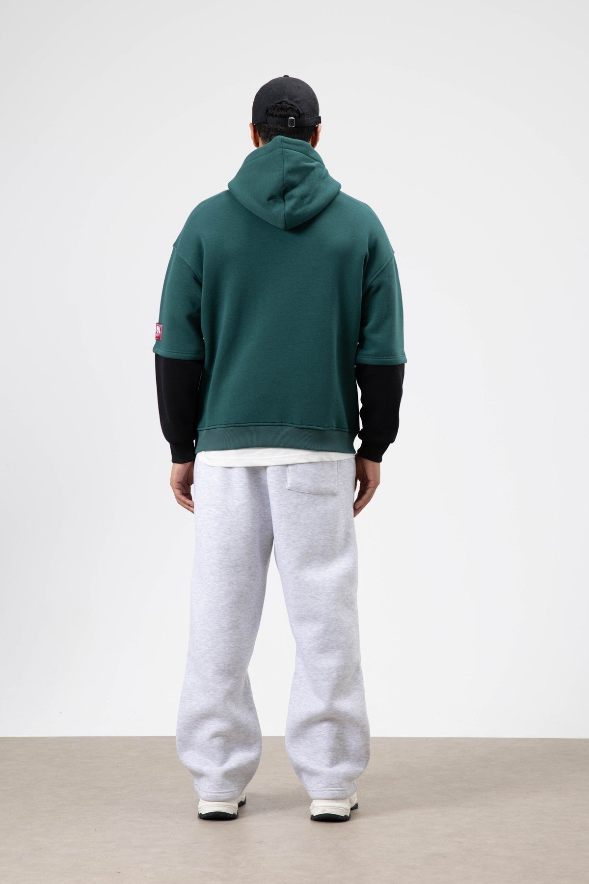 Oversized Printed Hooded Sweatshirt, Neft